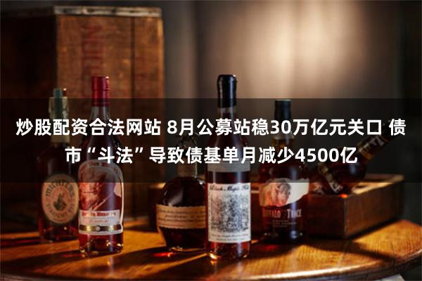 炒股配资合法网站 8月公募站稳30万亿元关口 债市“斗法”导致债基单月减少4500亿