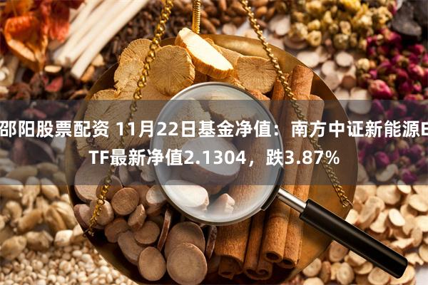 邵阳股票配资 11月22日基金净值：南方中证新能源ETF最新净值2.1304，跌3.87%