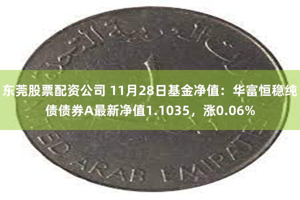 东莞股票配资公司 11月28日基金净值：华富恒稳纯债债券A最新净值1.1035，涨0.06%